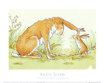 Nursery Themes : wedding nursery Big Nutbrown Hare Was Listening Print C10300388
