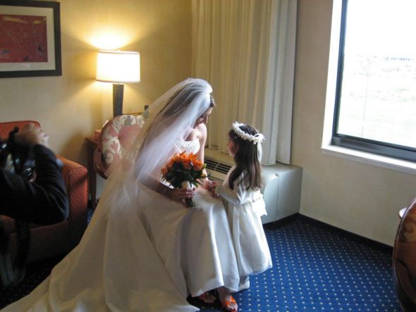 The Best Day of Our Lives!  Our wedding!  With a few pics! :  wedding BrideFlowerGirl