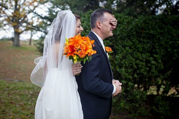 does a first look ruin the walk down the aisle? : wedding First Look