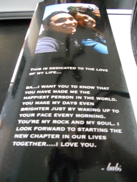 Our Blurb book arrived...highly recommended! :  wedding blurb photo book DSCN0015