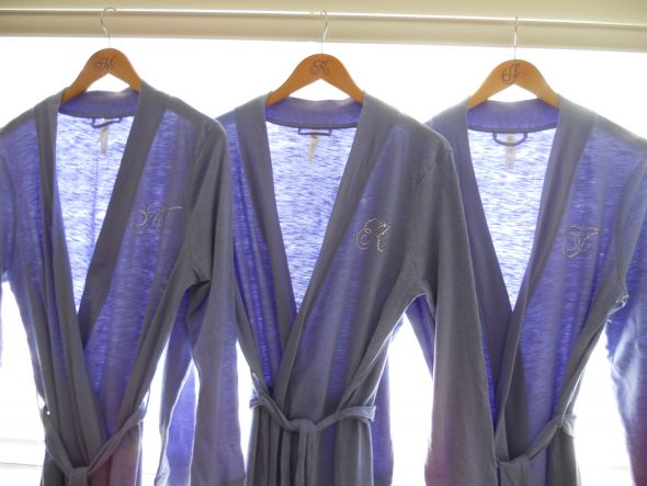 Monogrammed robes :  wedding monogrammed robes diy DSCN0109