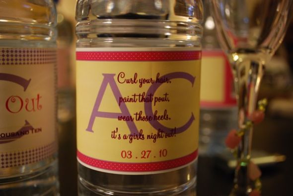 Goodies for my Bachelorette Party (picture heavy-sorry) :  wedding bachlorette goodie bags wine charms water bottle labels DSC 0014