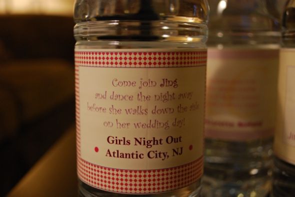Goodies for my Bachelorette Party (picture heavy-sorry) :  wedding bachlorette goodie bags wine charms water bottle labels DSC 0017