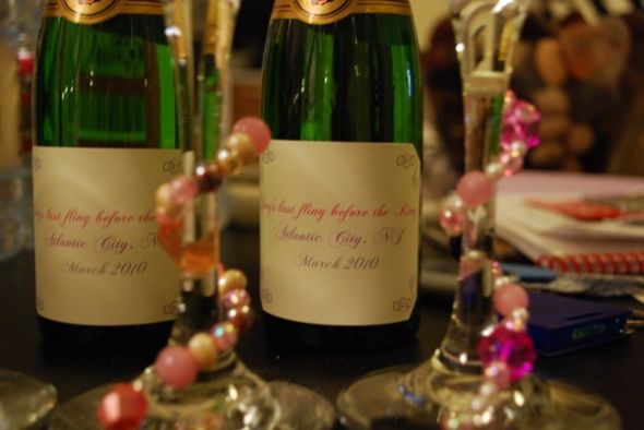 Goodies for my Bachelorette Party (picture heavy-sorry) :  wedding bachlorette goodie bags wine charms water bottle labels DSC 0029