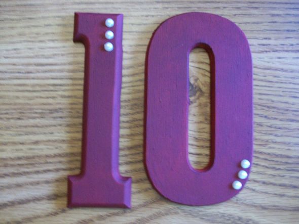 Wooden Table Numbers :  wedding diy table numbers 100 0878