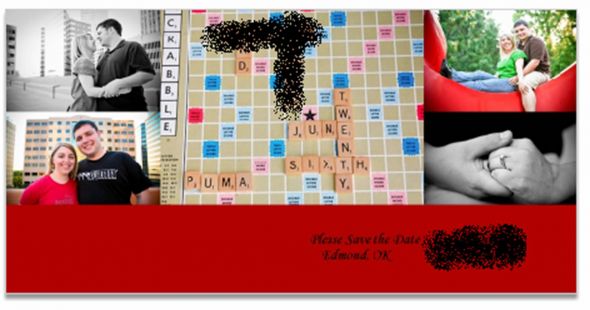 I caved!  Our Save the Dates :  wedding save the dates 2 june 2010 snapfish Puma STD