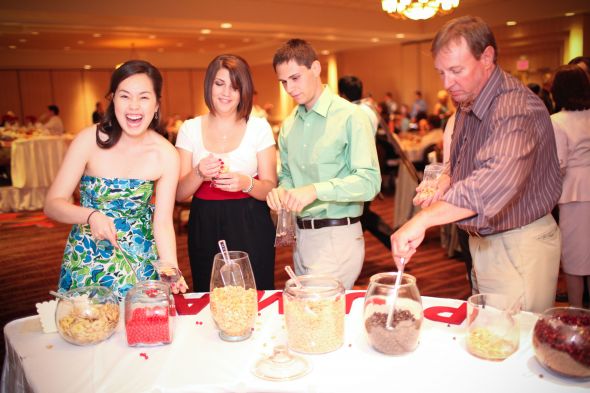 Share your edible favors here! :  wedding Trail Mix Buffet