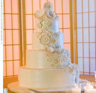 Please Post a Picture of Your Wedding Cake : wedding wedding cake Cake1