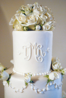 Please Post a Picture of Your Wedding Cake : wedding wedding cake Cake Monogram