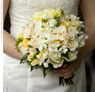 Yellow flowers? :  wedding Yellow White Bouquet2