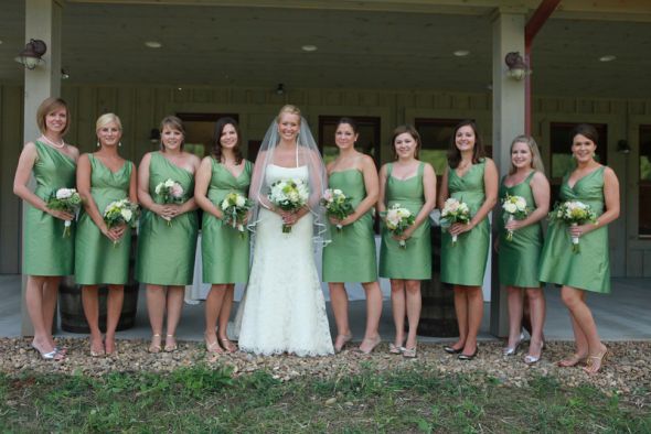 help me ID these BM dresses :  wedding dresses bridesmaid green Green Bm Dresses