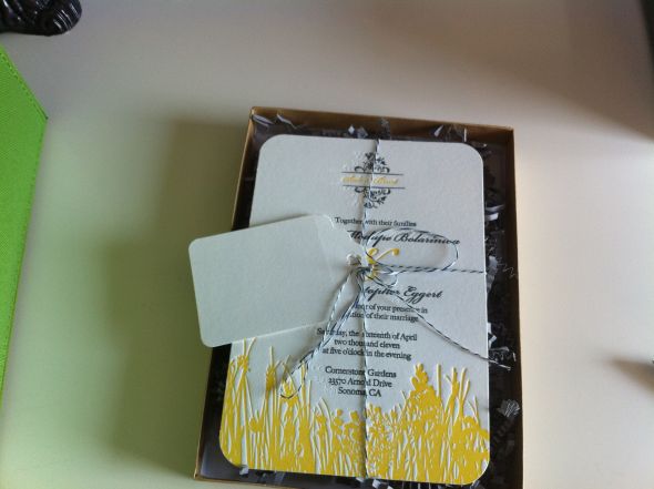Finally we are done letter pressing our invitations!! :  wedding invitations letterpress diy All In The Box