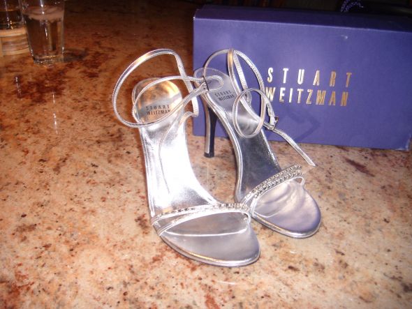 FS: Silver Stuart Weitzman shoes 8.5 :  wedding Swshoe4
