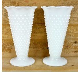 Milk Glass Collection & Vintage Cake Topper!!!!! :  wedding Milkglass