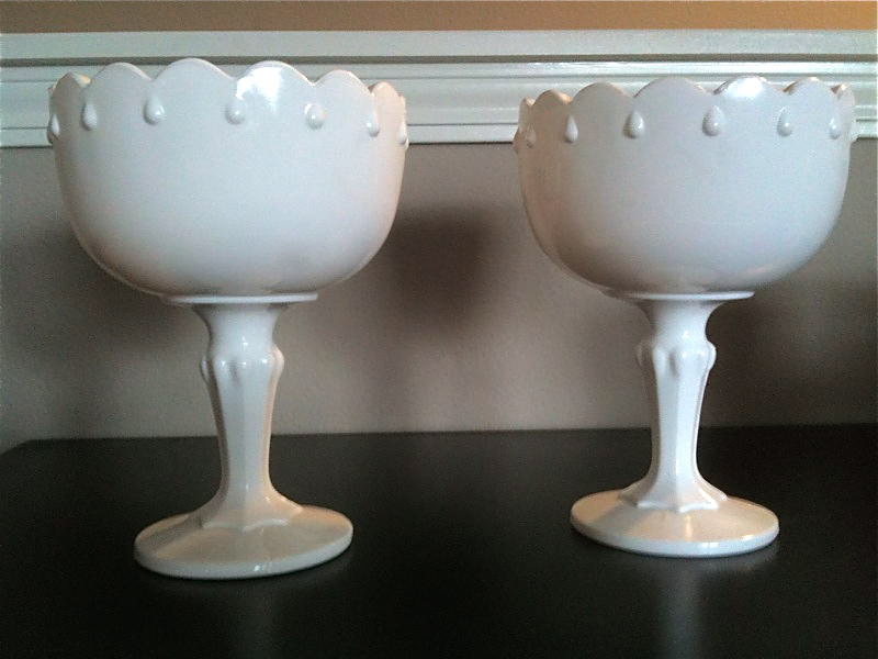 Milk Glass Collection & Vintage Cake Topper!!!!! :  wedding Securedownload 100 2