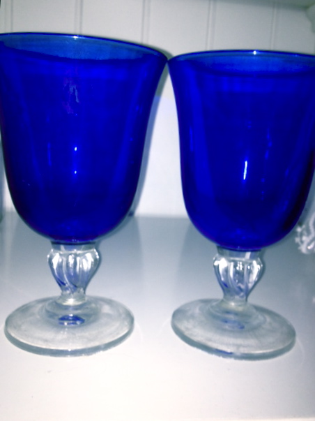 Cobalt Blue Toasting Glasses wedding Securedownloadco