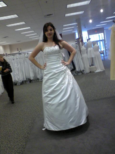 Your Wedding Gown! Post a pic! :  wedding dress bride reception ceremony 101009 160400