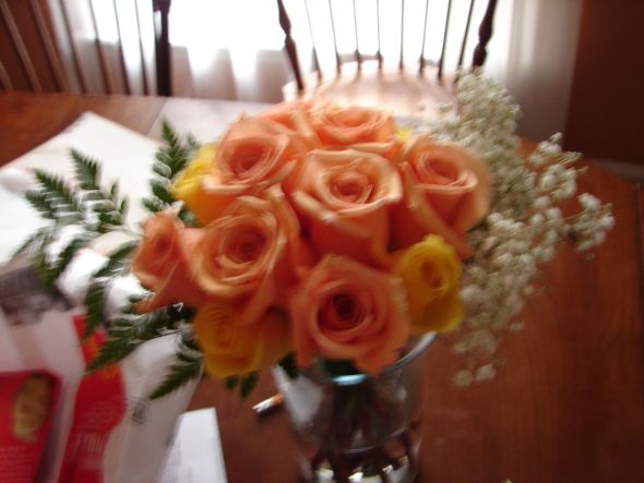 DIY  real floral centerpieces :  wedding DSC05858