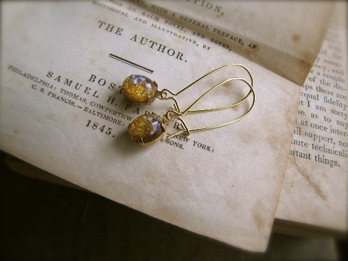Jewlery for your Maids- Show me what they're wearing! :  wedding bridesmaid jewelry sets pretty Goldearrings