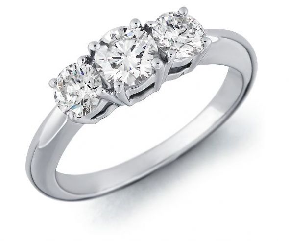Wedding band for 3 stone engagement ring?
