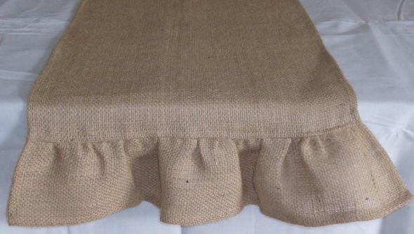 I I specialize in burlap runners and chair sashes see my Etsy shop for 