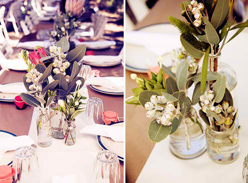 Do you think these 2 ideas can be combined centrepieces wedding Aussie