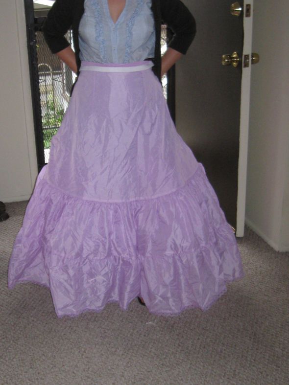 Purple Dyed Crinoline - Size 10 - $30 :  wedding Crinoline