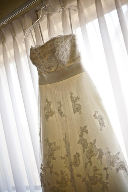 Casablanca 1900 Ivory Petite Size 6 550 obo wedding Dress Window