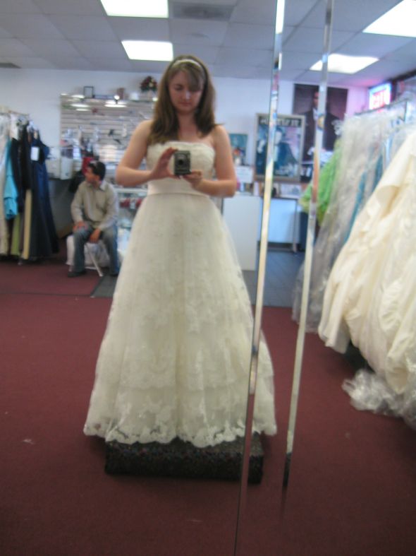 Dress arrived and it fits perfectly! :  wedding New Dress Photo