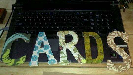 show off your completed DIY projects! : wedding Cards Sign