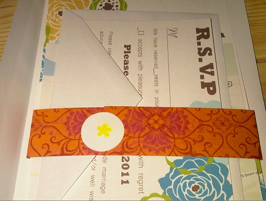 show off your completed DIY projects! : wedding Invites Done Zo