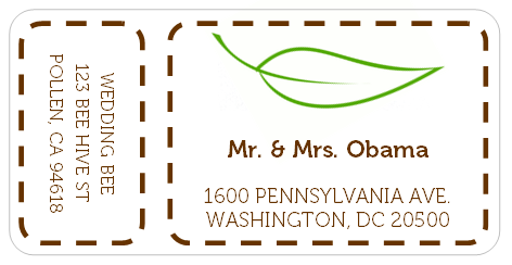 Where do I buy wrap around labels? : wedding wrap around label Label