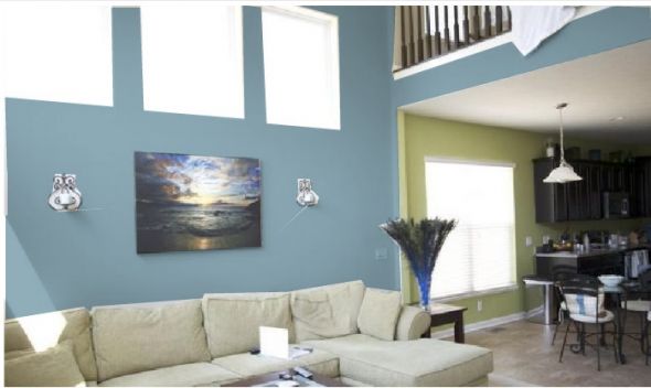 Paint colors! : wedding Great Room Blue Sail2
