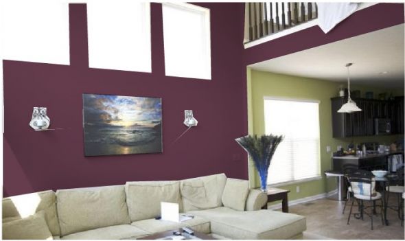 Paint colors! :  wedding Great Room Poetic Purple2