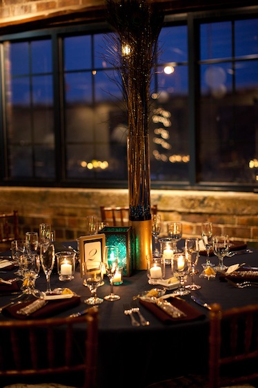 tall and short centerpieces :  wedding K0641