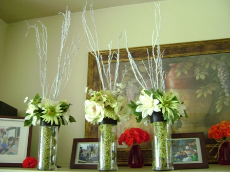 Post your centrepeices!  Or pics of ideas for centerepeices! :  wedding center piece floral decor DSC00612WEB