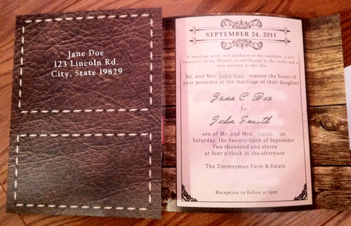Country / Western Invitations :  wedding country western invitations inspiration diy Inside1