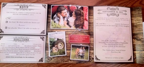 Country Western Invitations wedding country western invitations 