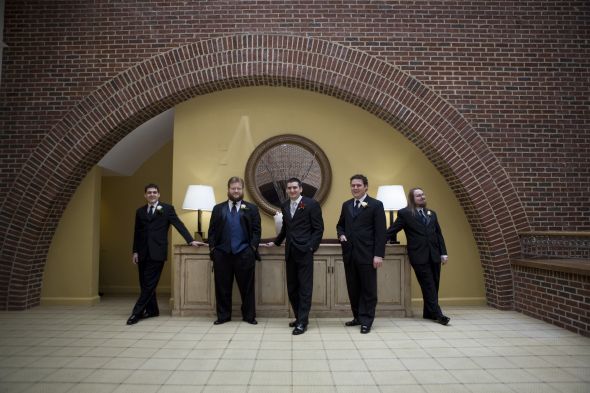 Pro Pics at last!!!!! (Married Dec. 09) : wedding winter wedding Groomsmen