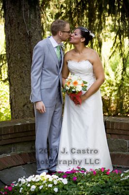 Show me your garden wedding! :  wedding wedding reception outdoors garden FirstLook 6