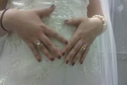 First dress fitting! :  wedding dress lazaro fitting 5