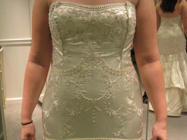 Had my 2nd fitting! :  wedding lazaro Closeup