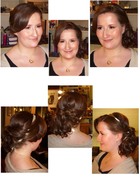 AW:  hair and make-up trial! :  wedding hair makeup airbrush makeup Hairup