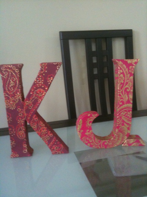 I am craft challenged...help! :  wedding Letters