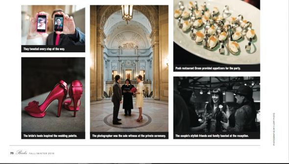 Our wedding is in a magazine!! :  wedding magazine SFBRIDESSUMMER10 FLORYPHOTOp3.pdf 1 Page