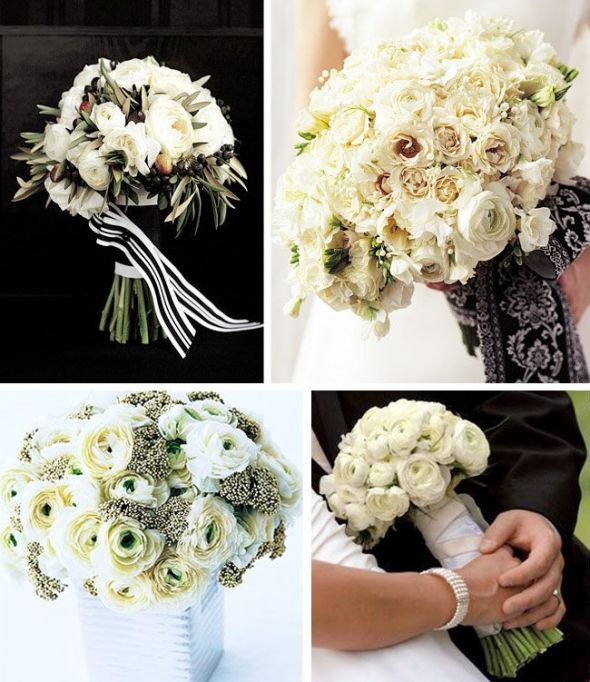 Show Off Your Bouquet Inspiration! :  wedding Ranunculus White