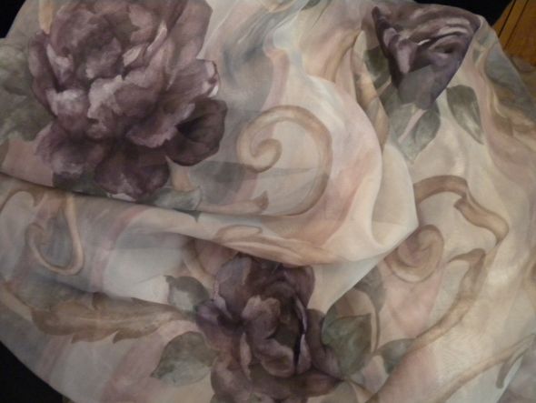 Very Pretty Lapis Floral Draping Fabric wedding draping fabric lapis 