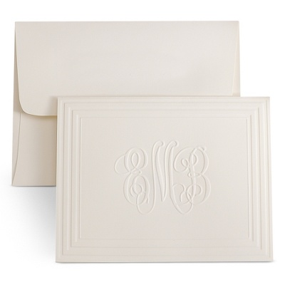 Affordable embossed Thank You Cards? :  wedding 000641825