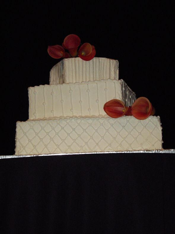 Non-fondant cake inspiration? :  wedding inspiration cake picture Adam And Lisas Wedding 101609 027