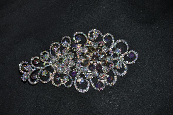 Sale.. Large Austrian Crystal Hair Comb :  wedding crystal hair hair comb Hair Comb Pic 2